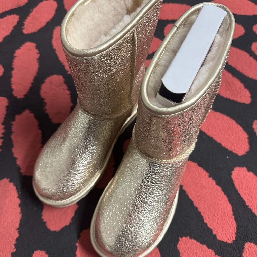 UGG Gold Glitter Boots
